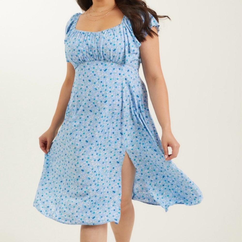 ARULA Blue Floral Dress